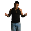 Regata canelada preta