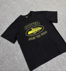 Camisa Corteiz "Rules The World" Preta e amarelo