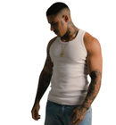 Regata canelada branca