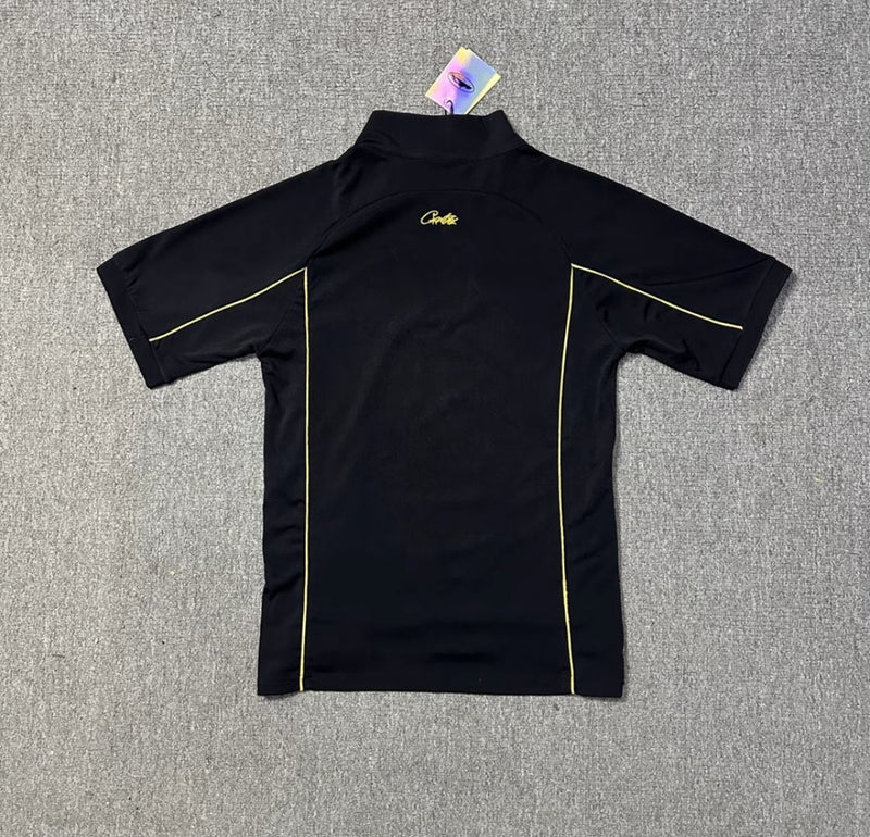 Camisa polo Corteiz edição especial futebol Preta
