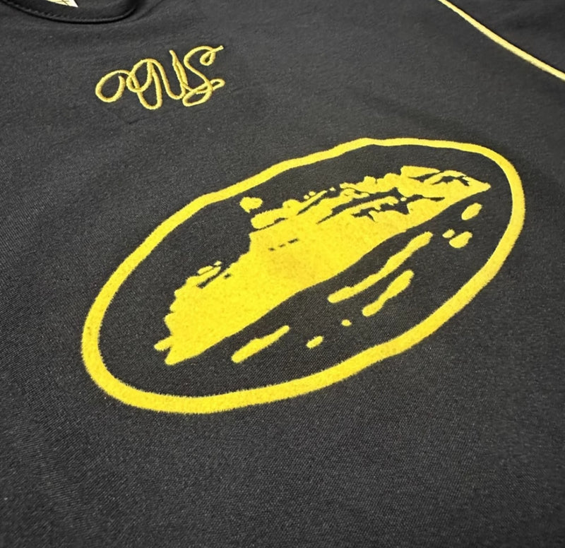 Camisa polo Corteiz edição especial futebol Preta