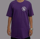 Camiseta chronic roxa "O erro do malandro é achar que só a mãe dele fez filho esperto"