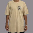 Camiseta chronic bege "O erro do malandro é achar que só a mãe dele fez filho esperto"