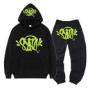 Conjunto moletom Syna preto e verde Unissex