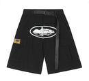 Shorts cargo preto Corteiz Alcatraz