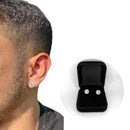 Brinco Prata 925 Masculino pedra de zirconia