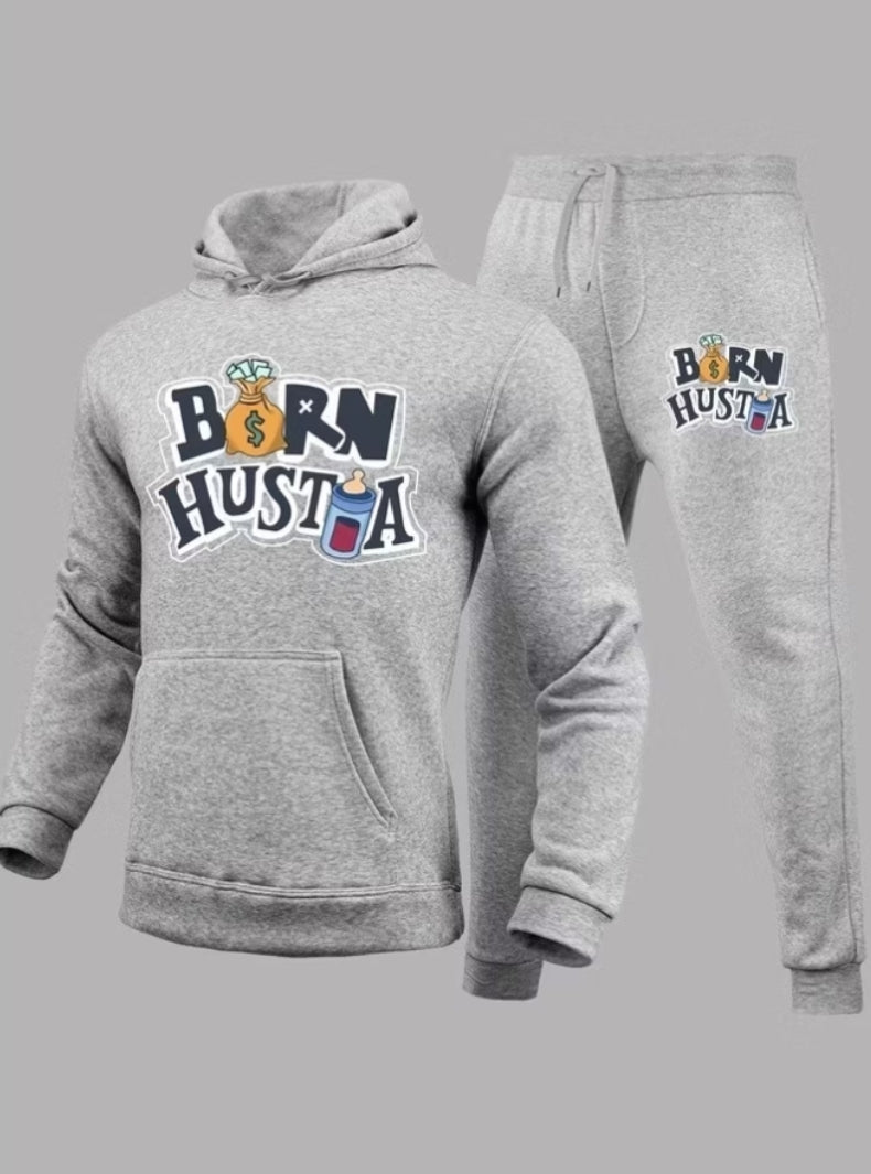 Conjunto moletom Brn Drip Cinza